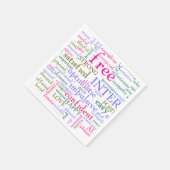 Inspirerend bemoedigende woorden servet (Hoek)