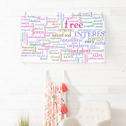 Inspirerend bemoedigende woorden spandoek (Insitu)