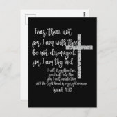 Inspirerend bemoediging; Jesaja 41 Bijbelvers Briefkaart (Voorkant / Achterkant)