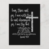 Inspirerend bemoediging; Jesaja 41 Bijbelvers Briefkaart (Voorkant)