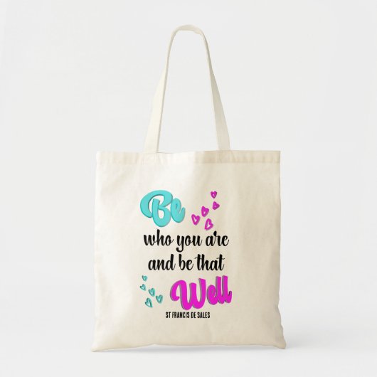 Inspirerend BENT WIE JE BENT Tote Bag (Voorkant)