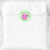 Inspirerend bepaling van de aanjager ronde sticker (Tas)
