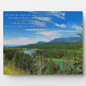 Inspirerend berglandschap Plaque Fotoplaat (Voorkant)