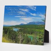 Inspirerend berglandschap Plaque Fotoplaat (Zijkant)