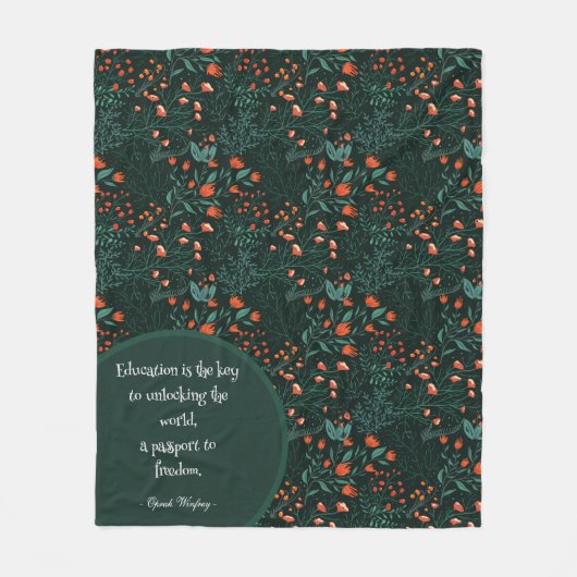 Inspirerend bericht fleece deken (Voorkant)