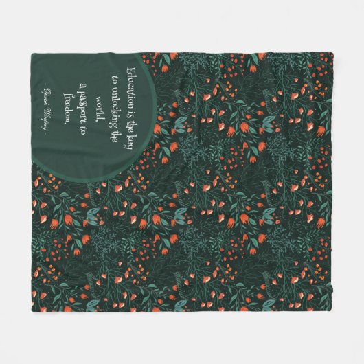 Inspirerend bericht fleece deken (Voorkant (Horizontaal))