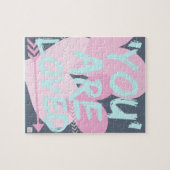 Inspirerend bericht jigzaag..Cute gift..Loved Legpuzzel (Horizontaal)