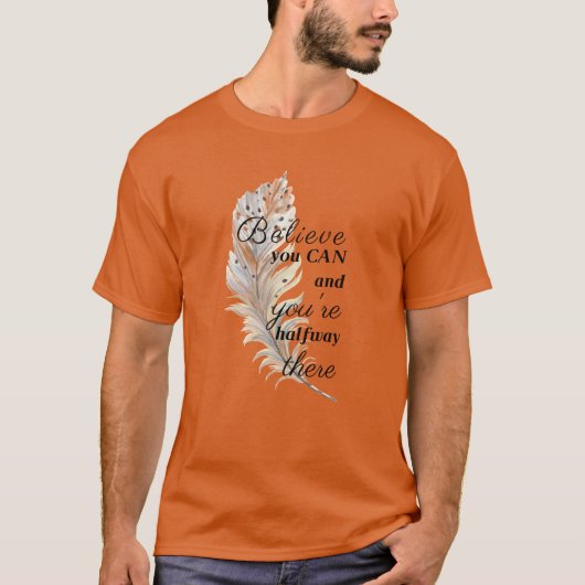 Inspirerend bericht | T-shirt, overhemd, bovenaan  T-shirt (Voorkant)