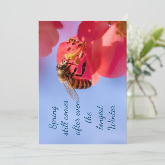 Inspirerend bericht van lente (Staand voorkant)