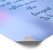 Inspirerend bericht van lente poster (Hoek)