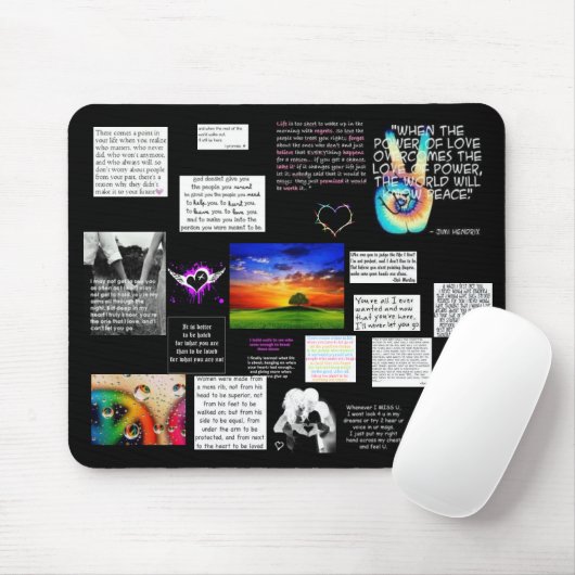 Inspirerend berichten Mousepad Muismat (Met muis)