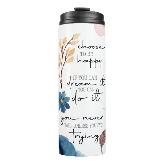 Inspirerend berichten Thermische Tumbler Thermosbeker (Voorkant)