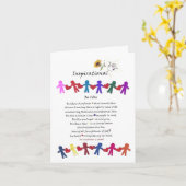 Inspirerend betekenisvol gedicht Wenskaart Kaart (Gele Bloem)