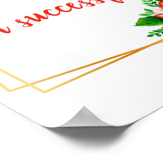 inspirerend bevestiging van arbeid poster (Hoek)