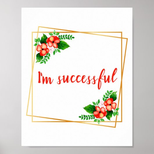 inspirerend bevestiging van arbeid poster (Voorkant)