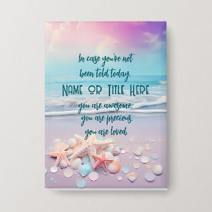 Inspirerend bevestigingsherinneringen button