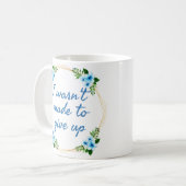inspirerend beweringen voor succes koffiemok (Voorkant links)