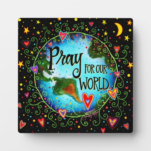 Inspirerend Bid voor onze World Quote Fotoplaat (Voorkant)