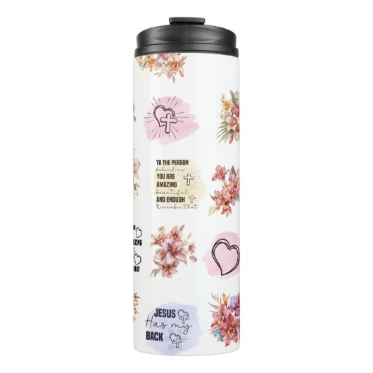 Inspirerend bijbel Christelijk vers / vrouw Thermosbeker (Voorkant)