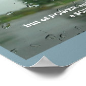 Inspirerend Bijbel Verse 1 Timothy 1:7 Poster (Hoek)