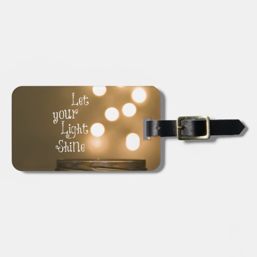 Inspirerend Bijbel Verse Christelijke Citaat Bagagelabel (Voorkant horizontaal)