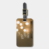 Inspirerend Bijbel Verse Christelijke Citaat Bagagelabel (Voorkant verticaal)