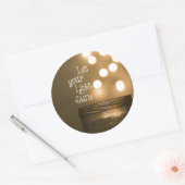 Inspirerend Bijbel Verse Christelijke Citaat Ronde Sticker (Envelop)