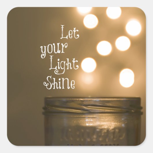 Inspirerend Bijbel Verse Christelijke Citaat Vierkante Sticker (Voorkant)