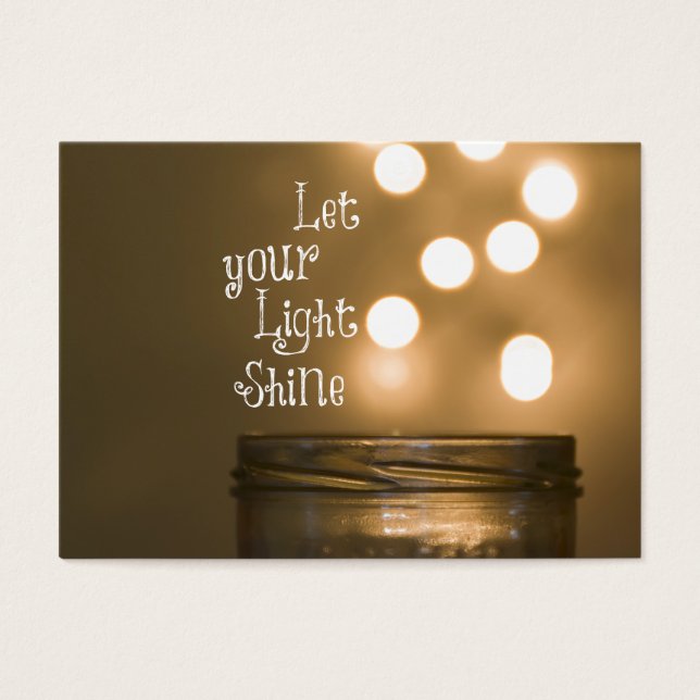 Inspirerend Bijbel Verse Christelijke Citaat Visitekaartje (Voorkant)