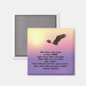 Inspirerend Bijbel Verse - Eagle Hope in Lord Magneet (Voorkant / Achterkant)