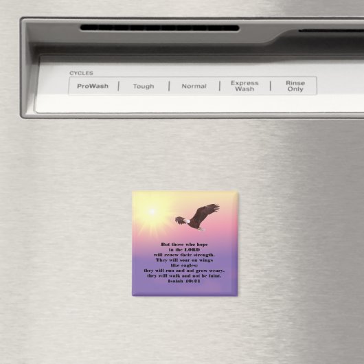 Inspirerend Bijbel Verse - Eagle Hope in Lord Magneet (Insitu (Vaatwasser))