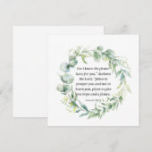 Inspirerend Bijbel Verse Jeremiah 29:11 (Voorkant / Achterkant)