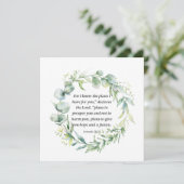 Inspirerend Bijbel Verse Jeremiah 29:11 (Staand voorkant)