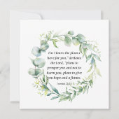 Inspirerend Bijbel Verse Jeremiah 29:11 (Voorkant)