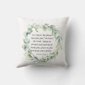 Inspirerend Bijbel Verse Jeremiah 29:11 Kussen (Achterkant)