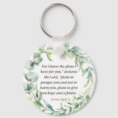 Inspirerend Bijbel Verse Jeremiah 29:11 Sleutelhanger (Voorkant)