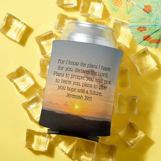 Inspirerend Bijbel Verse Jeremiah 29:11 Sunrise Blikjeskoeler (Insitu Zomer)