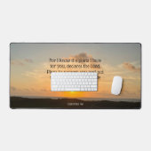 Inspirerend Bijbel Verse Jeremiah 29:11 Sunrise Bureaumat (Keyboard & Muis)