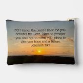 Inspirerend Bijbel Verse Jeremiah 29:11 Sunrise Etui (Achterkant)