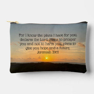 Inspirerend Bijbel Verse Jeremiah 29:11 Sunrise Etui