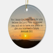 Inspirerend Bijbel Verse Jeremiah 29:11 Sunrise Keramisch Ornament (Links)