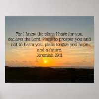 Inspirerend Bijbel Verse Jeremiah 29:11 Sunrise