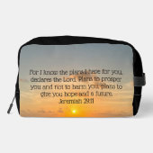 Inspirerend Bijbel Verse Jeremiah 29:11 Sunrise Toilettasje (Achterkant)