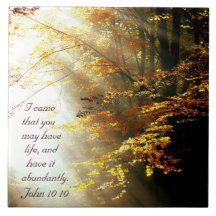 Inspirerend Bijbel Verse John 10 10 Herfst Trees
