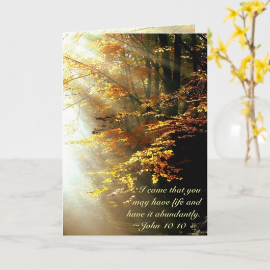 Inspirerend Bijbel Verse John 10 10 valleien Kaart (Gele Bloem)