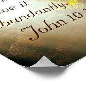 Inspirerend Bijbel Verse John 10 10 valleien Poster (Hoek)