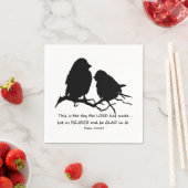 Inspirerend Bijbel Verse Psalm 118:24 Vogels Servetten (Insitu)