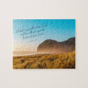 Inspirerend bijbel verse psalm 37:4 legpuzzel