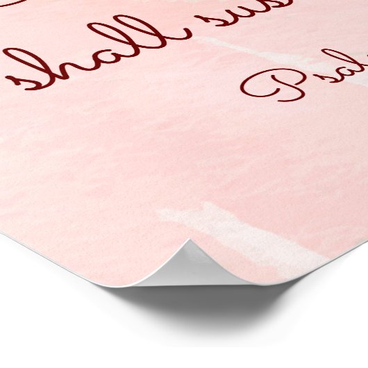 Inspirerend bijbel Verse Psalm 55 Poster (Hoek)