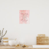 Inspirerend bijbel Verse Psalm 55 Poster (Keuken)